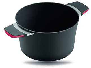 Squality Olla de hierro fundido (2,5 l/4,0 l, 20/24 cm, sin grasa, 24 cm, vitrocerámica/gas)