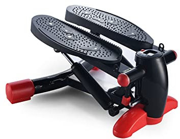 CASEGO Crosstrainer Stepper Heim-Kleinsport-Fitnessgeräte, Heimtrainer-Fitnessgeräte (Red)