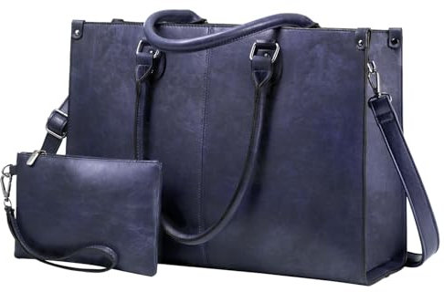 LOVEVOOK Laptoptasche Damen Handtasche Große 15.6 Zoll PU Leder Shopper Tasche Woman Shoulder Crossbody Tote Bag Arbeitstasche Aktentasche Umhängetasche für Business Lehrertasche Büro Schule, Braun