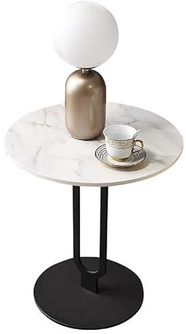 MOOWI Kaffee-Endtisch Runder Sofa-Beistelltisch, minimalistischer Nachttisch for das Wohnzimmer, kompakter Eck-Akzenttisch, ideal for den Heimgebrauch Beistelltisch