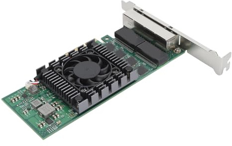 Tarjeta de Red PCI Express, Tarjeta de Red PCIE X4 de Alta Velocidad de 4 Puertos para Aplicaciones de Grado Industrial