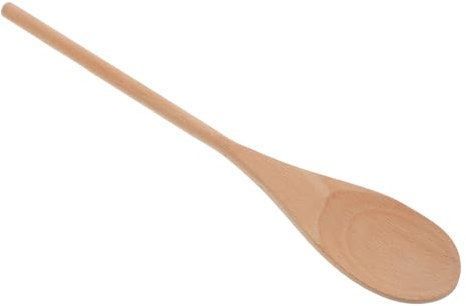 KOCKSHION 24pezzi Cucchiai Di Legno Non Verniciati Con Manico Lungo Utensili Ergonomici Per Cucinare Mescolare e Decorare Cucina Strumenti Versatili Per Cucina e Fai Da Te