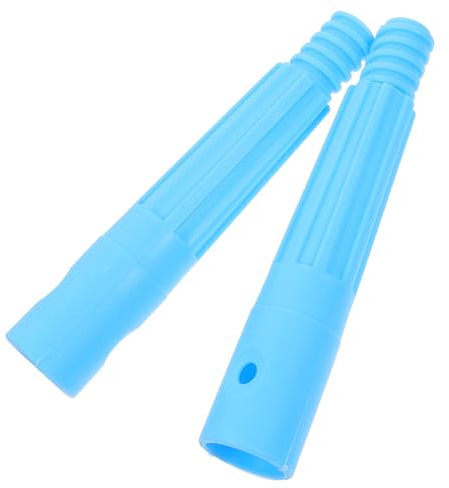 EXQUIMEUBLE 2pcs Threaded Connector for Broom Handle Extension Pole Adapter Plastic Thread Tip Replacement for Household Cleaning Tools Pole End Repair Kit