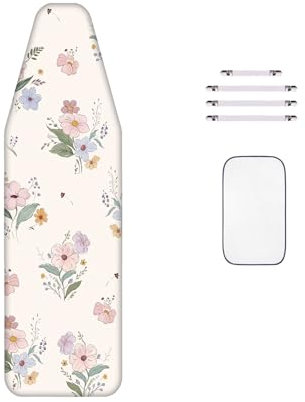 WTAIS Copriasse per ASSE da Stiro Grande, Extra Spesso - Design 2 in 1 per Una Migliore Penetrazione del Vapore, Coperchio per ASSE da Stiro con Chiusure