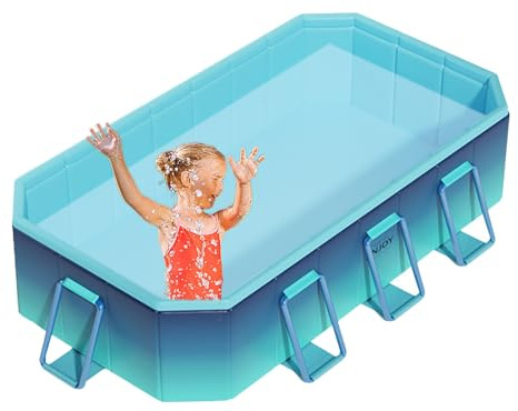 Foldable Swimming Pool – cellapsible Pet Pool, Outdoor Dog Shower Tub | Portable Bath Basin For Cats, Non-Inflatable Wash Tub, Durable Fold Dog Pool, Foldable Kiddie Pool For Indoor Backyard Cleaning