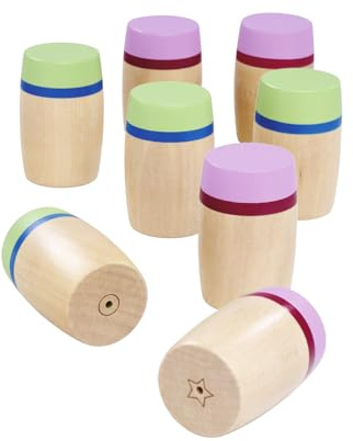 Eichhorn Montessori Geräusche-Memo - 8-teiliges Lernspiel zur Förderung des Hörsinns, mit 4 Klangpaaren zum Schütteln und zuordnen, aus FSC zertifiziertem Birkenholz, ab 2 Jahren