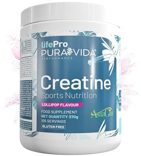 Life Pro Creatina Monohidratada con AstraGin 3g por Dosis - Creatina Monohidrato en Polvo Hasta 35% Más Absorción | Micronizada Pura, Vegana, Sin Gluten | 3,5 Meses (Sin creapure, Lollipop)