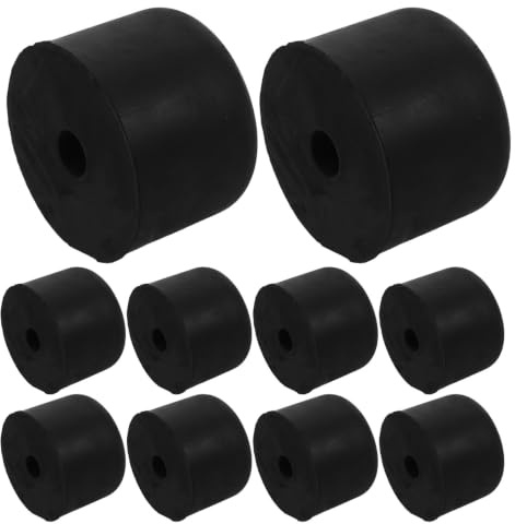 Beavorty 10pcs Rubber Trailer Bumper Pads with Rounded Edges and Antislip Surface, Heavy Duty Truck Dock Stop Guard for Loading Dock Protection, Quick Installation and Deformation
