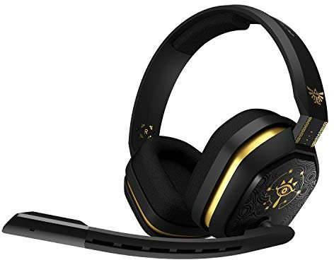 ASTRO Gaming A10 Gaming-Headset mit Kabel, Zelda Edition, Leicht & Robust, Dolby ATMOS, 3,5mm Anschluss, Xbox Series X|S, Xbox One, PS5, PS4, Nintendo Switch, PC, Mac, Smartphone - Schwarz/Gold
