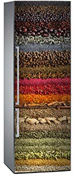 Adesivo per frigorifero, imitazione olio, spezie varie misure, resistente ed economico, adesivo decorativo dal design elegante 185x70cm