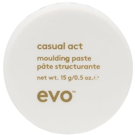 evo Casual Act Moulding Whip - Light Hold Styling Paste For All Hair Types - Travel Size, 15g / 0.5oz