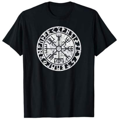 Vegvisir Viking Boussole Symbole de Protection Runes Celtes T-Shirt