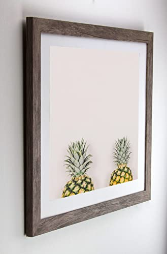 Bonito Slimline Profil Bilderrahmen Posterrahmen 48x64 cm Apfelholz Dekor Apfel 64x48 cm Puzzlerahmen Diamond Painting mit Antireflex Kunstglas