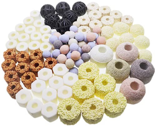 Mei Ting Aquarium Filter Media Ceramic Bio Balls Selected 9-in-1 Rock-free Kits For Fish Tanks And Pond Biological Filters 500g