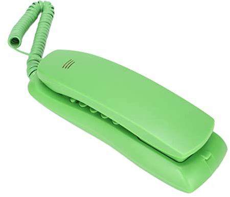 Yoidesu Desktop Line Telephone, KX‑T628 Wall Desktop Corded Phone Landline Telephone with Mute Pause Redial Function for Office Home Hotel(green)