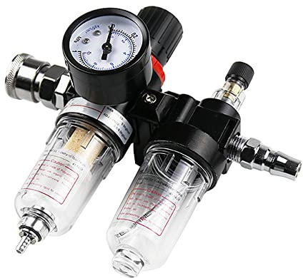 MOCNT 1/4 Regolatore Filtro Aria Regolatore Pressione Compressore di umidità Trappola Acqua Olio Separatore Lubrificatore Pneumatico Riduttore Rapido Connettore