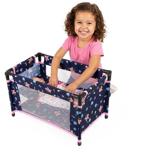 Kinderplay Puppenbett für Reisen – traditioneller Stil, Empathiegebäude und fantasievolles Spielen – KP0400I