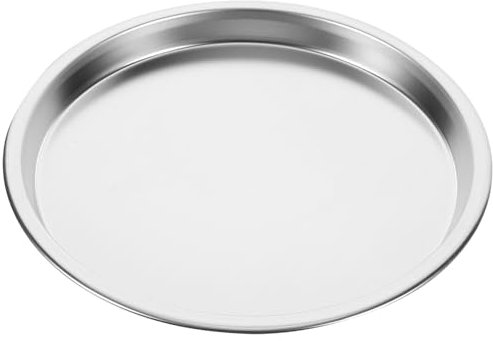 PRETYZOOM Runde Teller Aus Edelstahl Speiseteller Dessertteller Salatteller Dampftablett Aus Metall Servierteller Für Die Küche Zu Hause 16 Cm