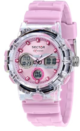 Sector No Limits Orologio Donna, Digitale, Cinturino in Plastica, Cassa 43 mm, Collezione EX-46, Regalo Donna - R3251242501