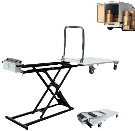 ZGSDTF Electric Hydraulic Lift Trolley ，Folding Material Elevator，Can be Easily Transported Goods to Trucks and Warehouse Racks，It is Suitable for Various Types of Roads and Vehicles.（Customizable ）