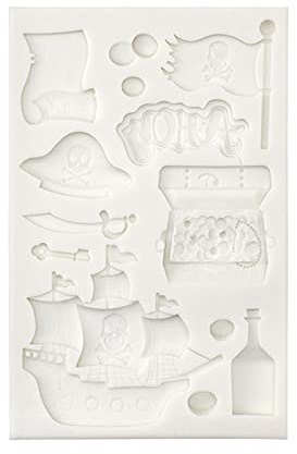 Molde de silicona, caja del tesoro pirata, suministros para hacer jabón, herramientas de decoración de pasteles, moldes para el hogar, moldes de silicona de resina