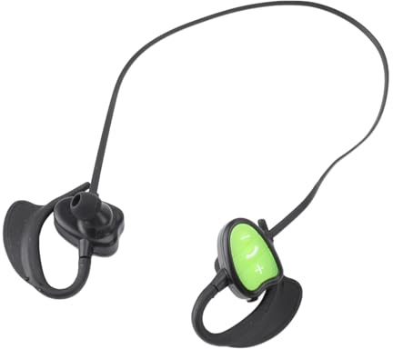 Simhörlurar, Trådlösa Bluetooth Vattentäta Undervattenshörlurar, Hörlurar med öppna öron med Röstassistent och Brusreducering, Sporthörlurar för Löpning, Cykling, Vandring (Grön)