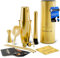 EMPATION Cocktail Shaker Gold, 9-teiliges Cocktail Set mit 825ml Boston Shaker, Cocktail Zubehör inklusive Rezeptkarten, Bar Set für Anfänger und Profis, Cocktailshaker Set perfekt als Präsent