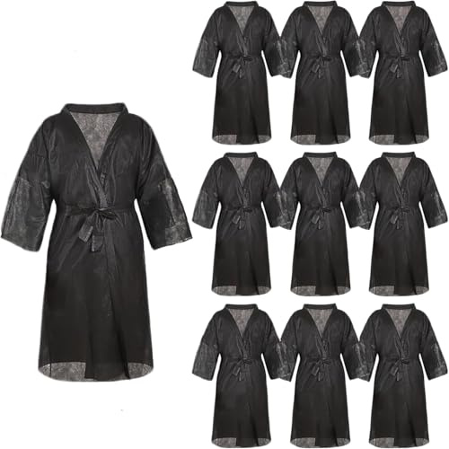Elitzia Disposable Kimono Bathrobe - Non-Woven Fabric Spa Sauna Robe, Waterproof and Breathable, 100 x 68cm