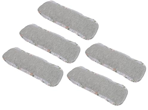 Protège-slips Réutilisables, Serviettes Hygiéniques Lavables Désodorisantes en Pur Coton Respectueux de la Peau Très Absorbantes 5 Pièces pour la Maison pour les Femmes