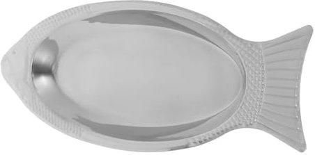Cabilock Plato Para Servir Pescado Forma De Pez Magnético 34 Cm Acero Inoxidable Resistente a Altas Temperaturas Para Cocina y Barbacoa