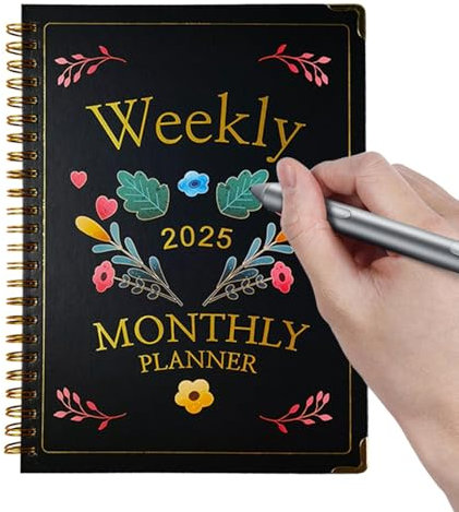 YNPQTDS 2025 Planungskalender-Notizbuch, Kalenderplaner-Notizbuch | 2025 Tagesplaner 71 Seiten Rekord-Notizbuch,Akademisches Planer-Notizbuch zum Thema Zeitmanagement, Spiral-Organizer-Notizbuch für