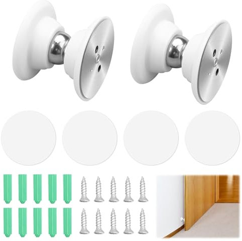 Aiyraa 2 Stück Türstopper Magnet, Magnetischer Türfeststeller Wohnmobil, Magnetischer türstopper Ohne Bohren, Türstopper Kleben Für Wohnwagen Türhalter Türhalterung Wohnwagen Für Camper, Wohnmobil