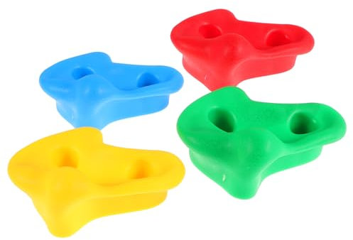 BESTonZON 4piezas Agarraderas para Escalada Infantil Piedras De Escalada Coloridas Interiores y Exteriores Fomentan La Coordinación Actividad Física Niño Niña