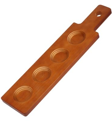 MUELODSIC Portavasos de Madera con Soporte para Bebidas Titular de Vaso para Barra y Suministro Accesorio Práctico y Decorativo para Hogar y Negocios