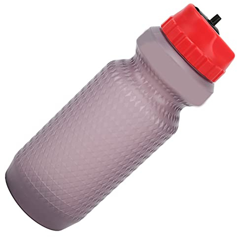 Keenso Cykelvattenflaska Livsmedelsklassad Silikon PP Cykelvattenflaska 650ML Läcksäkert Munstycke Högtemperaturbeständighet 20 X 7,5 Cm för Mountain Road Bike Gym Travel