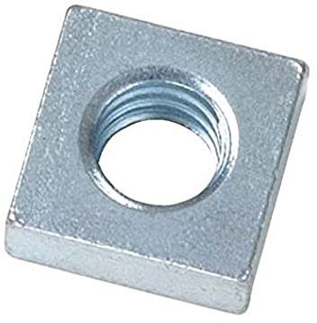 Merriway bh06049 cuadrado chapado en Zinc tuercas M6 perno de techo, blanco, 100 unidades