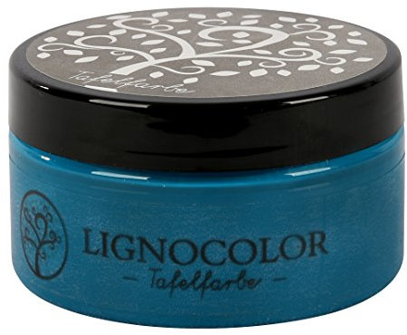Lignocolor Tafelfarbe Tafellack echter Tafel-Look 100ml (Petrol 03)