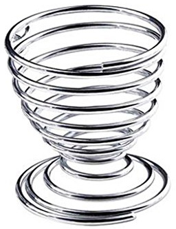 Babysbreath17 Métal Coquetier Spiral Cuisine Petit déjeuner Hard Boiled Spring Holder Coquetier