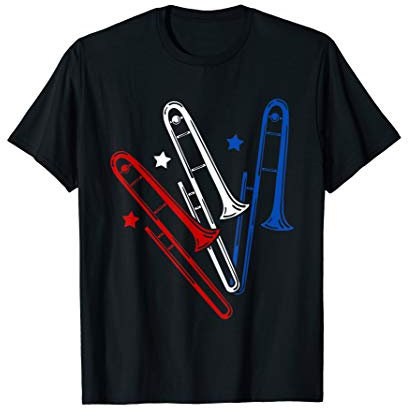 Jazz Musik USA Geschenk Posaune T-Shirt