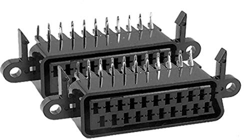 New Lon0167 2 Pcs CS-101 Right Angle Type 21 Pins Lug Scart Socket Connector(2 Stück CS-101 rechtwinklig 21 Pins Lug Scart-Buchse