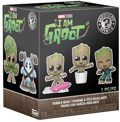 Funko Mystery Mini - Marvel - Guardians of The Galaxy - 1 of 12 to Collect - Styles Vary - Groot Shorts- Vinyl-Sammelfigur - Geschenkidee - Offizielle Handelswaren - TV Fans und Display