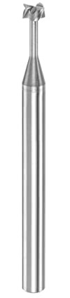 sourcing map T-Nut-Fräser, 4 mm, Schnitt, 2 mm, Tiefe, 4 mm, Schaft, Vollhartmetall, 4 Rillen, T-Nuten, Schaftfräser für Aluminium, Kupfer, Zinklegierung