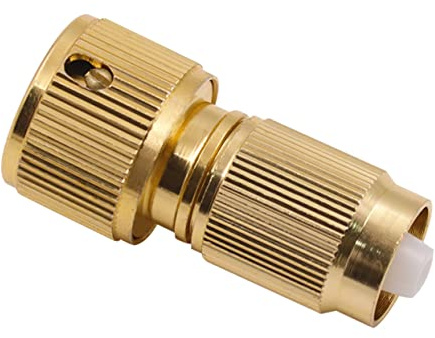 YARDENFUN 2Pcs Plated Quick Connector Water Hose Joint Accessories Garden Hose Adaptor for Easy Installation and Secure Water Management
