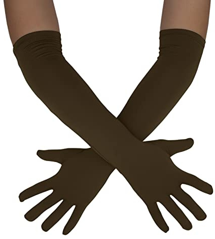 Sheface Lange Handschuhe für Herren und Damen, 45,7 cm, Spandex, dehnbar, Kostümhandschuhe, Bankett, Party, Hochzeit