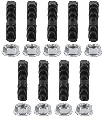 M10x1,25 Turbo Stehbolzen Sicherungsmuttern Kit Passend für Auto Fahrzeugzubehör