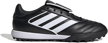 adidas Copa Gloro 2 fotbollsskor för män – modern rebåt med yttermaterial av läder och yttersula i gummi för konstgräs, Svart vit, 40 EU