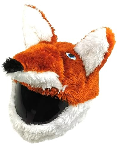 FunnyRiders Motorradhelm Überzug Plüsch Helmüberzug Motorrad - Lustig Motorrad Helm Überzug - Helmüberzug Motorradhelm - Hochwertiger Stoff-Cover Helm Deko
