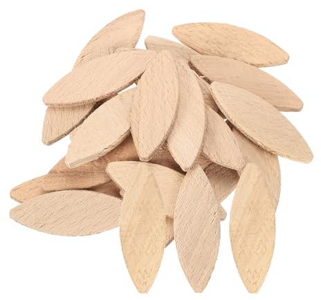 sourcing map 50Pcs Wood Joiner Biscuits, 54x19x3.8mm Woodworking Biscuits, Wood Board Docking Tool Joiner Accessories for Carpenters and DIY Projects