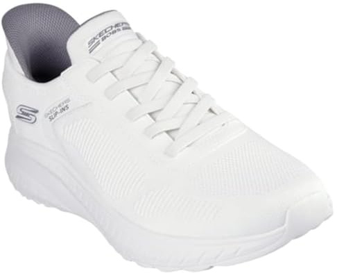Skechers Squad Chaos-Solid Step - Tenis para Hombre, Tejido Blanco, 9.5 UK Wide