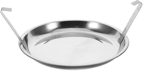 ABOOFAN Commercial Grade Stainless Steel Ash Pan for Fireplace and Grilling with Safe Carbon Extinguishing Feature and Sturdy round Bottom Design Suitable for Commercial Barbecue Use